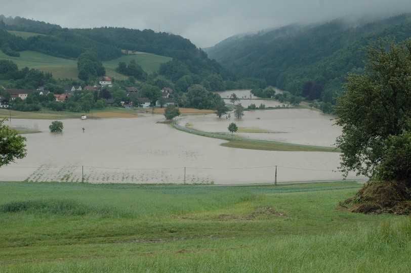 Hochwasser an der Melk, Juni 2009